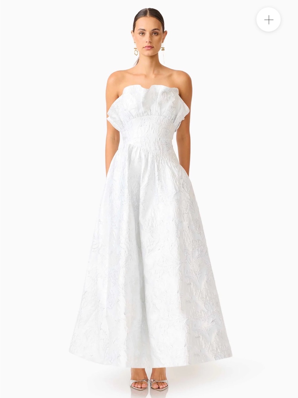 ELIATT Laurel Sleeveless Maxi Dress in Silver